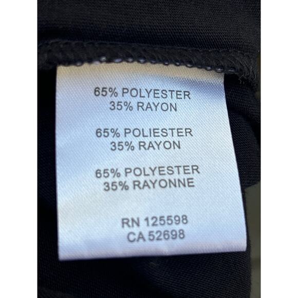 Ellen Tracy Black Tunic Top Black Sequins Womans Plus Sz 2X Long Sleeve Sparkly - Picture 5 of 10